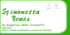szimonetta nemes business card